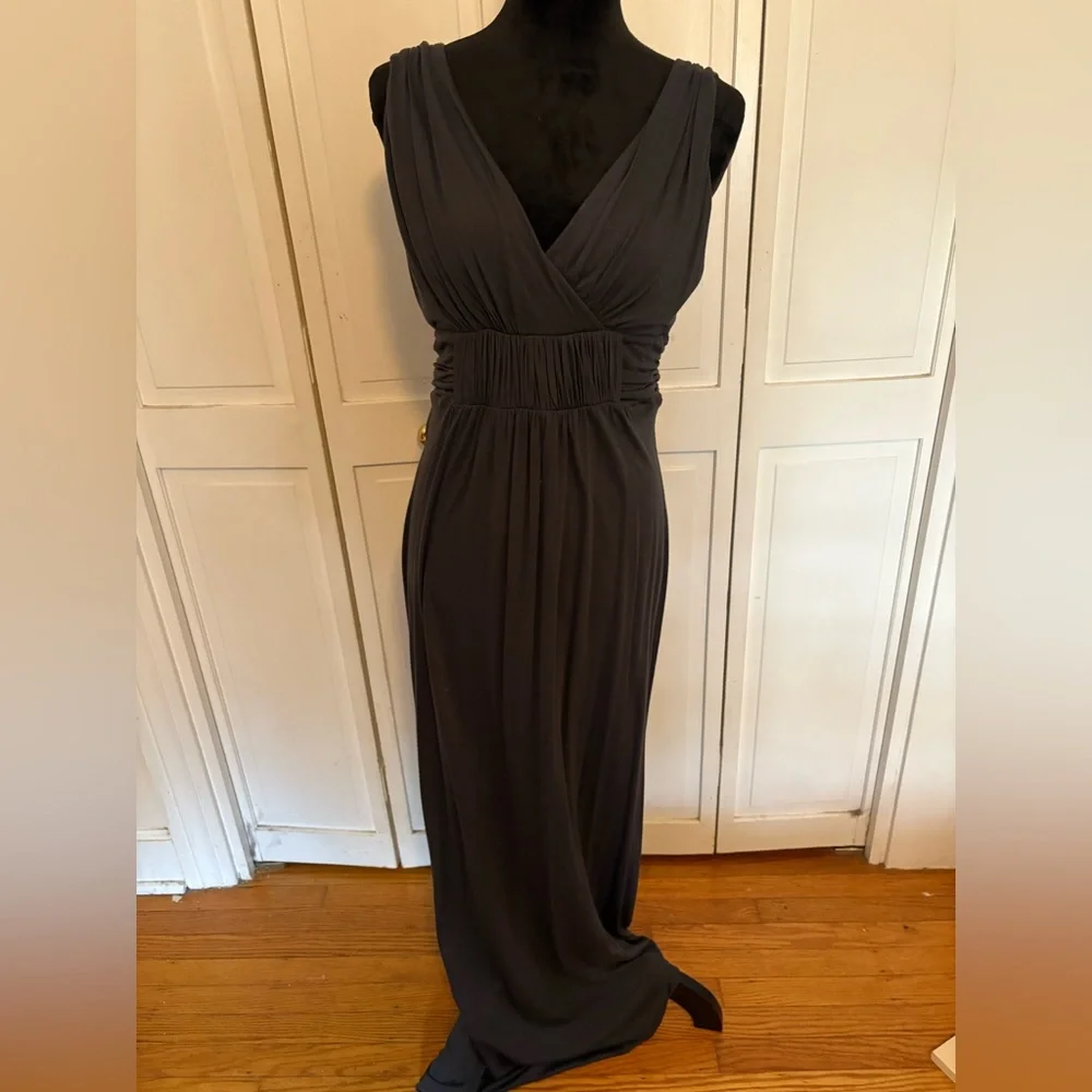 To the Max Charcoal Sleeveless Maxi Dress - Picture 1 of 5